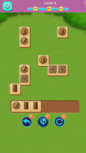 A new arrangement of stacked blocks ready to clear